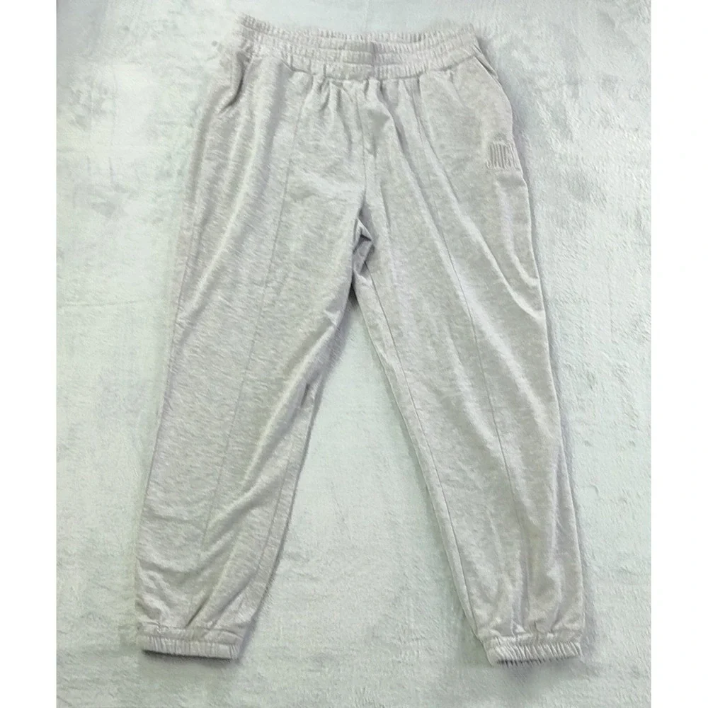 Juicy Couture Jogger Sweatpants Womens Gray Size XL Pockets Lightweight